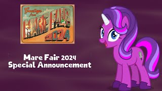 Mare Fair 2024 Special Announcement [upl. by Siryt415]