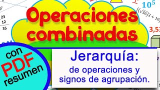 Operaciones combinadaspara alumnos de primaria [upl. by Ycrem]