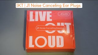 IKT  J1 Noise Cancelling Ear Plugs  Unboxing amp Audio Test [upl. by Diad]