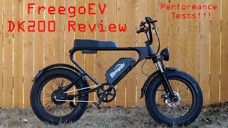 EBike Review FreegoEV DK200 Scrambler Moped style [upl. by Ahsoym]