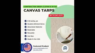 CONTRACTOR CANVAS DROP CLOTHS 910 OZ [upl. by Wilfrid]