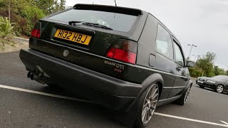 Golf mk2 gti pops and bangs [upl. by Llennhoj]