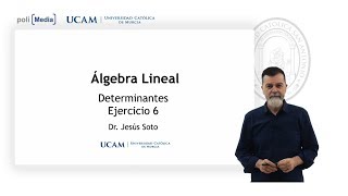 Álgebra Lineal  Determinantes Ej6  Jesús Soto [upl. by Jaye]