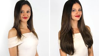 Hair Extensions Before amp After — Hair Transformations with Extensions [upl. by Smaoht7]