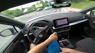 2022 SEAT Tarraco FR 15 TSI 150 hp  Test drive POV by Supergimm [upl. by Hauge694]