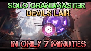 Solo Grandmaster  Devils Lair  Titan  in ONLY 7 minutes [upl. by Brackett]