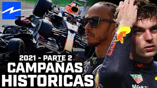 CAMPAÑAS HISTORICAS DE F1  TEMPORADA 2021 PARTE 2 [upl. by Acimehs576]