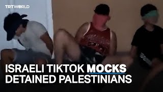 Israeli army tortures blindfolded Palestinians with children’s song [upl. by Goldwin172]