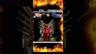 Thompson vs p90freefire impossible impossibleff vs shorts [upl. by Udele]