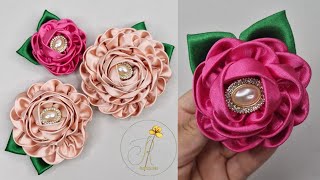 tutorial de flores eternas  aprende hacer flores con cinta [upl. by Aneerbas]