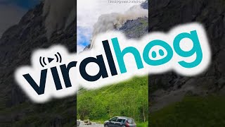 Avalanche in Norway  ViralHog [upl. by Trici]