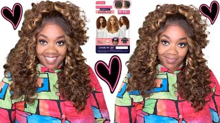 Outre perfect hairline Charlyn 20” 13x6 lace front wig DR4 chocolate gold [upl. by Aninaig]