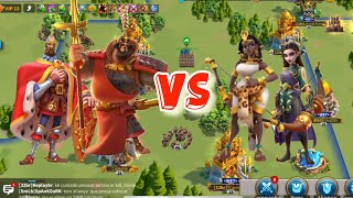 Xiang YuNevsky vs AmanitoreArtemisia  no equip  Rise of Kingdoms RoK [upl. by Rodama]