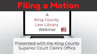 Webinar  How to Submit Civil and Family Law Motions [upl. by Leitman]