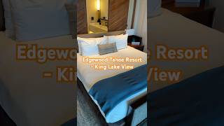 Edgewood Tahoe Resor King Lake view I cant wait to share more laketahoe edgewoodtahoeresort [upl. by Prader]