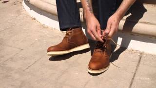 How to Wear Red Wing Chukka Copper Desert Boots  Details [upl. by Aisylla152]