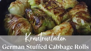 Delicious German Cabbage Rolls Krautrouladen Made Easy At Home [upl. by Aneleiram100]