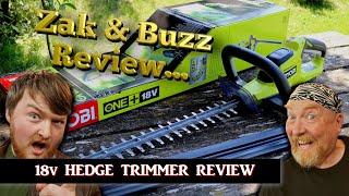 Ryobi 18v ONE Cordless 45cm Electric Hedge Trimmer Review [upl. by Melinde]