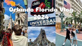 Orlando Florida Vlog  Volcano Bay Universal Studios Ollivanders Florida Mall Chilis amp MORE [upl. by Hogue802]