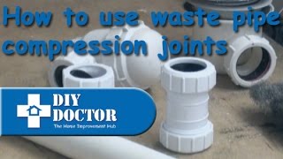 Waste pipe compression joints [upl. by Beverle]