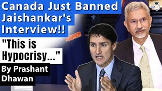 Canada Just Banned Jaishankars Interview on Australia Today  India calls it Hypocrisy [upl. by Bird]