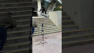 JUSTIN SMITH 360 KICK FLIP AT THIS FAMOUS STAIR skateboarding skate skateboardingisfun [upl. by Nailimixam]