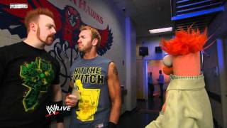 Raw  Sheamus comes to the defense of Beaker in the locker room [upl. by Almeria]