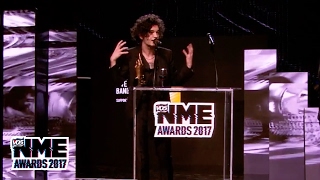 The 1975s Matty Healy says quoteverything is fuckedquot  VO5 NME Awards 2017 [upl. by Aneeuqal223]