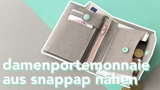 DIY  Damenportemonnaie aus SnapPap nähen [upl. by Alansen]