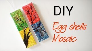 DIY Egg shells Mosaic  Incredible Idea of Recycling Egg shell [upl. by Donaldson]