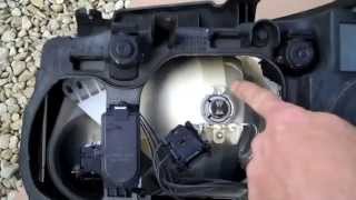 How to change a Headlight Bulb on a Land Rover Freelander 2 [upl. by Yentruocal]