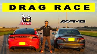 2022 Mercedes E53 AMG vs Dodge Charger 392 quotboat racequot ends with shocking resultsDrag race [upl. by Edlun951]