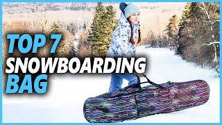 Best Snowboarding Bag in 2024  Top 7 Snowboard Bag to Protect Your Snow Gear [upl. by Aicilla]