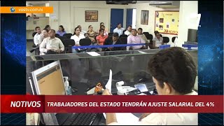 Aumento salarial del 4 para trabajadores del Estado [upl. by Burnard401]