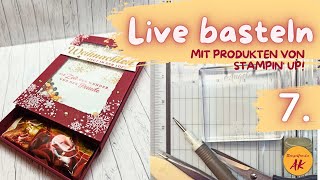 Geschenkbox in der Schüttelkarte basteln Stampin Up Anleitung Tutorial DIY [upl. by Ehrenberg]