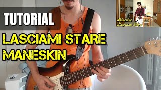 Maneskin  Lasciami stare TUTORIAL CHITARRA [upl. by Nadeau804]