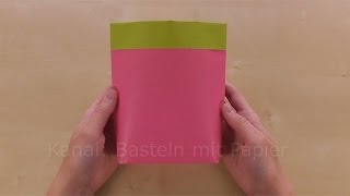 Papiertüten basteln mit Kindern  Leichte DIY Bastelideen mit Papier falten  Einfach [upl. by Laina]