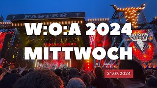 Wacken Open Air  WOA 2024 Mittwoch  Konzerte beginnen [upl. by Seumas]