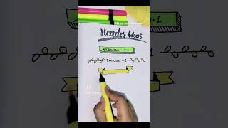 Easy headers for Maths notebook ✨youtubeshorts short viral art [upl. by Annaej]