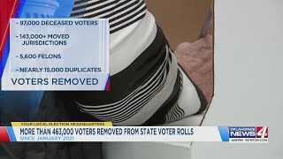 More than 463000 voters removed from state voter rolls [upl. by Isabelita371]