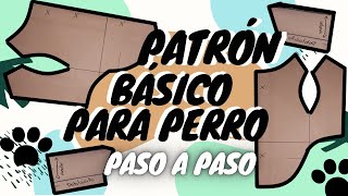 Patrón Básico para Mascota 🐕  Paso a paso  Suéter Talla L  Costura con Nad [upl. by Euqinomad]