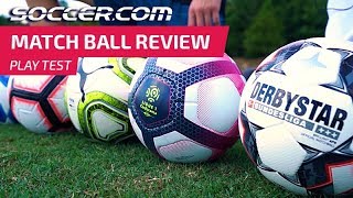 Soccer Ball Review Best Match Balls of 2018 [upl. by Anaujd]