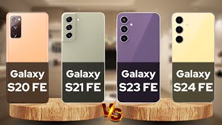 Samsung Galaxy S24 FE Vs S23 FE Vs S21 FE Vs S20 FE 5G Full Specs [upl. by Salomone]