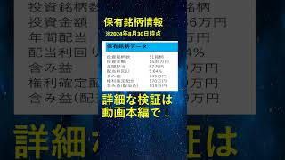 8月の大暴落時に購入した銘柄と保有銘柄情報高配当株投資株式投資配当金生活nisa新nisa投資投資初心者資産運用 [upl. by Anilef]