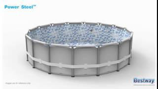 Bestway Power Steel Frame Pool 488x122 cm [upl. by Anala]