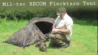 MilTec RECOM Flecktarn Tent [upl. by Milli]