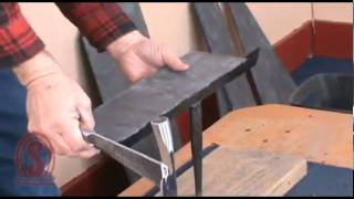 Using a Slate Stake and Hammer to Trim Slate [upl. by Anined]