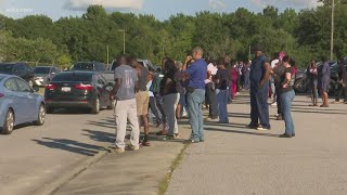 Parents waiting for students after Orangeburg school shooting [upl. by Chouest]