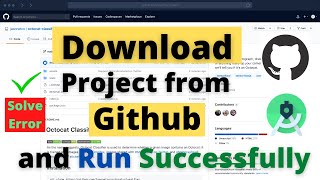 Download Android Project from Github and Run in Android Studio  Beginners  Hindi [upl. by Delaryd]