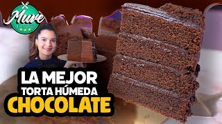 LA MEJOR TORTA DE CHOCOLATE HÚMEDA 🍫  RECETA FÁCIL  Muve Flavors [upl. by Millur]